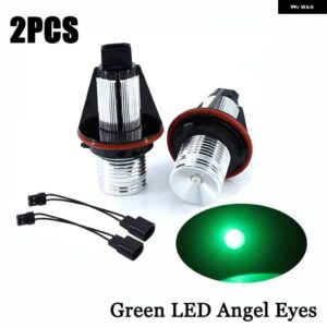 BMW 2個 LED エンジェルアイズ マーカーライト 電球ホワイト/ブルー/レッド/グリーン/イエロー E39 E53 E60 E61 E63 E64 E65 E66 E87 525I 530I 545I用