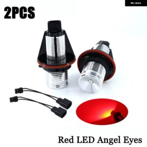 BMW 2個 LED エンジェルアイズ マーカーライト 電球ホワイト/ブルー/レッド/グリーン/イエロー E39 E53 E60 E61 E63 E64 E65 E66 E87 525I 530I 545I用