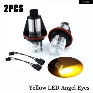BMW 2個 LED エンジェルアイズ マーカーライト 電球ホワイト/ブルー/レッド/グリーン/イエロー E39 E53 E60 E61 E63 E64 E65 E66 E87 525I 530I 545I用