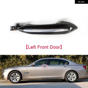 BMW 車外装 ドアハンドル キーレス感知ハンドル交換用ライト F10 F11 F18 F06 F12 F13 F02 F07 F01 F02 F03 F04 - Black Left Front