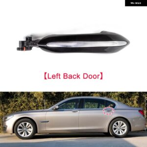 BMW 車外装 ドアハンドル キーレス感知ハンドル交換用ライト F10 F11 F18 F06 F12 F13 F02 F07 F01 F02 F03 F04 - Black Left Back