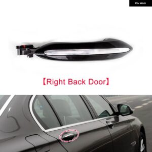 BMW 車外装 ドアハンドル キーレス感知ハンドル交換用ライト F10 F11 F18 F06 F12 F13 F02 F07 F01 F02 F03 F04 - Black Right Back