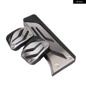 BMW LHD アクセルガス ブレーキ フットレスト カバー 5 6 7シリーズ X3 X4 F06 F11 F12 F13 F25 F26 ステンレスペダル 3個 - gas　brake　2