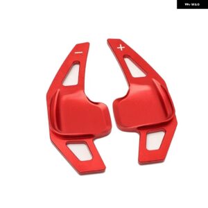 BMW アルミ ステアリング ホイール延長 インテリア パドル シフター 2個 GT F30 F31 F32 F10 F20 F22 X4 Z4 1 2 3 4 5 6 7シリーズ - Red