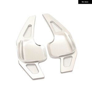 BMW アルミ ステアリング ホイール延長 インテリア パドル シフター 2個 GT F30 F31 F32 F10 F20 F22 X4 Z4 1 2 3 4 5 6 7シリーズ - Silver