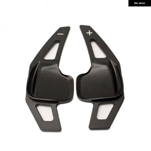 BMW アルミ ステアリング ホイール延長 インテリア パドル シフター 2個 GT F30 F31 F32 F10 F20 F22 X4 Z4 1 2 3 4 5 6 7シリーズ - black