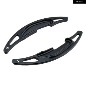 BMW 2個 自動車ステアリング ホイールのシフトパドル 延長 M2 F87 M3 F80 M4 F82 M6 F06 F12 2016 2017 直接ギアパドル 延長 - black