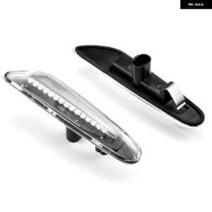 BMW 2個 LED ダイナミック サイドマーカーウィンカー ライトシーケンシャルウインカーライト E90 E91 E92 E93 E60 E87 E82 E46 - Crystal white 2