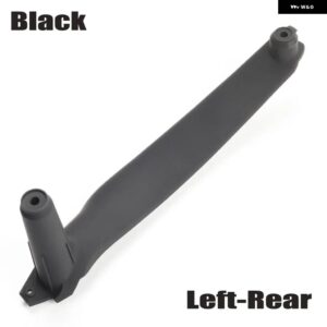 BMW LHD RHD インテリア ドアプル ハンドル アームレスト パネルトリムカバー 交換 X5 X6 E70 E71 E72 2007-2013 - Black-Left-Rear