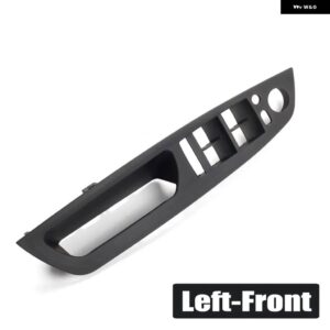 BMW LHD RHD インテリア ドアプル ハンドル アームレスト パネルトリムカバー 交換 X5 X6 E70 E71 E72 2007-2013 - Black-Panel