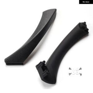 BMW インテリア ドアハンドル 3シリーズ E90 E91 318 320 325 328 330 335 部分インナードアパネル ハンドルバー プルトリムカバー - Black-Set-Left
