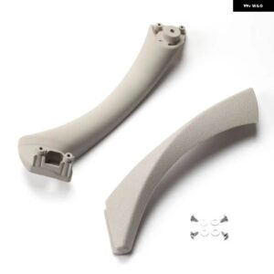 BMW インテリア ドアハンドル 3シリーズ E90 E91 318 320 325 328 330 335 部分インナードアパネル ハンドルバー プルトリムカバー - Gray-Set-Right