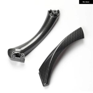 BMW インテリア ドアハンドル 3シリーズ E90 E91 318 320 325 328 330 335 部分インナードアパネル ハンドルバー プルトリムカバー - Carbon-Set-Right