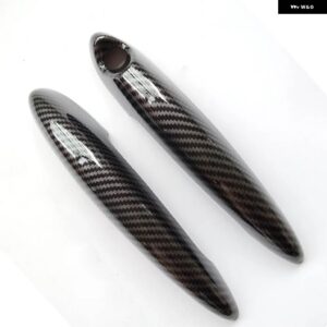 BMW グロスブラック カーボン ドアハンドル カバー ミニクーパー S R50 R52 R53 R55 R56 R57 R58 R59 R61 ハンドルカバー - Carbon fiber style