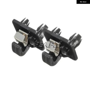 アウディ 黒 プラスチック 自動サンバイザークリップホルダー フックスタンド A1 A3 A4 A5 Q3 Q5 TT インテリア 8W0857562A4PK - 2 pcs
