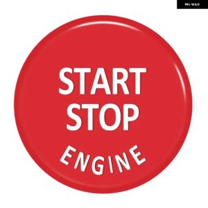 BMW エンジン スタートストップスイッチ ボタン 1/3/5シリーズ E87 E90/E91/E92/E93 E60 X1 E84 X3 E83 X5 E70 X6 E71 Z4 用カバー - red