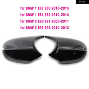 BMW 交換用バックミラー サイドミラー カバー キャップ E90 E91 E92 E93 E81 E87 E82 E88 3 1シリーズ M カーボングロス - black4