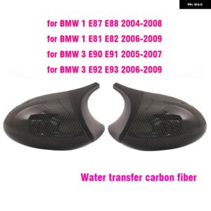 BMW 交換用バックミラー サイドミラー カバー キャップ E90 E91 E92 E93 E81 E87 E82 E88 3 1シリーズ M カーボングロス - carbon fiber5
