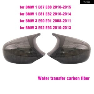 BMW 交換用バックミラー サイドミラー カバー キャップ E90 E91 E92 E93 E81 E87 E82 E88 3 1シリーズ M カーボングロス - carbon fiber6