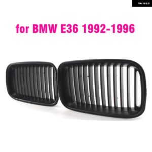 BMW 黒 E36 グリル ABS フロント交換フードキドニーグリル E36 1997 1998 1999 318I 323I 325I 320I 328I - Matte Black