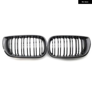 BMW フロントセンター明黒ワイドキドニーフードグリル E46 サルーン 4 ドア 3シリーズ 37377 320I 325XI 330XI - Carbon Fiber