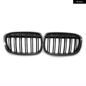 BMW グロスブラック フロントバンパー キドニーグリル X1 F48 F49 2016-20 XDRIVE ダブルライン M スタイル - Carbon　fiber