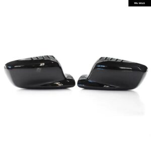 BMW カーボン明黒サイドバックミラー カバー 3 7シリーズ E46 E65 E66 E67 745I 750I 760LI 730LI - black