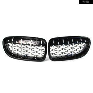 BMW フロントスポーツグリル キドニーグリル ダイヤモンド 5シリーズ F10 F11 520I 523I 525I 530I 535I 2010 -2014 - BlackSilver