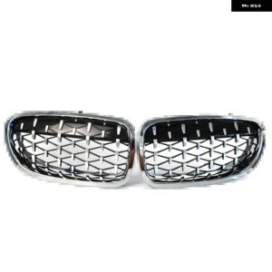 BMW フロントスポーツグリル キドニーグリル ダイヤモンド 5シリーズ F10 F11 520I 523I 525I 530I 535I 2010 -2014 - fullsilver