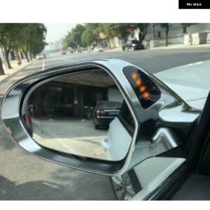 アウディ ミラー カバー A6 C7 S6 RS6 2013 + マットクロームバックミラー カバー キャップカースタイリング - with side assist