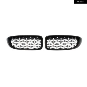 BMW M4 M3 4シリーズ ABS レーシング グリル F32 F33 F36 F80 F82 F83 フロントバンパー ダイヤモンド形状スタイリング - BlackSilver