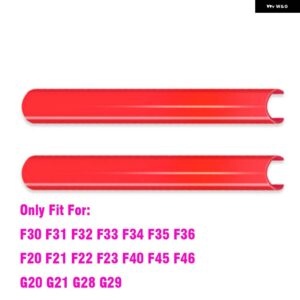BMW M スポーツスタイルフロントグリル トリムストリップカバー フレーム ステッカー F30 F10 F20 F11 F31 F07 F32 F33 F34 F36 G30 F48 G20 G01 G05 - A Red