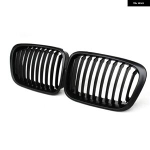 BMW グロスブラック フロントキドニーグリル スラットスタイルグリル 用 E46 4ドア35796カースタイリング - Gloss Black