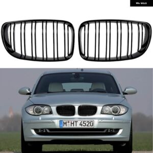 BMW 黒フロントグリル キドニー 1シリーズ E81 E87 E82 E88 128I 135I 120I 116I 116D 120D - a