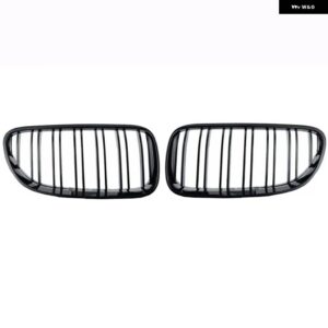 BMW フロントグリル キドニーグリル E92 E93 320I 328I 335I 2 ドア 2010 2011 2012 カースタイリング グロスブラック デュアルライン - Gloss　Black