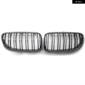 BMW フロントグリル キドニーグリル E92 E93 320I 328I 335I 2 ドア 2010 2011 2012 カースタイリング グロスブラック デュアルライン - Carbon　fiber