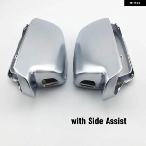 アウディ ミラー カバー A4 B8.5 A3 A5 S5 RS5 マットクロームバックミラー カバー キャップスタイリング - with side assist
