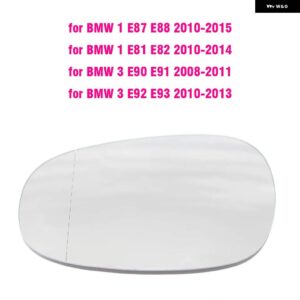 BMW サイドバックミラー ガラスヒーター防曇霜取りドアウイングミラー シート E90 E92 E93 M3 LCI スタイル E80 E81 E87 - Right - White
