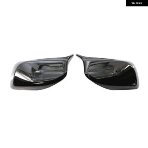 BMW カーボン明黒サイドバックミラー カバー 5シリーズ E60 E61 525I 528I 528XI 530I 530D - gloss black-horns