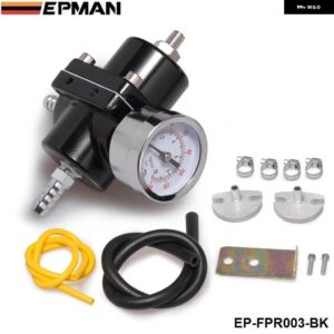 BMW 汎用 0-140 PSI 燃圧レギュレーター FPR/ゲージ E39 5シリーズフェイスリフト 2000-2003 EP-FPR003 - black