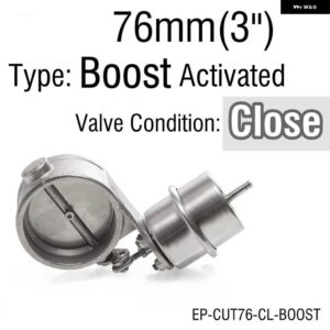 BMW ブースト活性化 エキゾースト カットアウト/ダンプ 51MM /60MM /63MM /70MM /76MM クローズスタイル圧力: 約 1 BAR E90 - 76mm