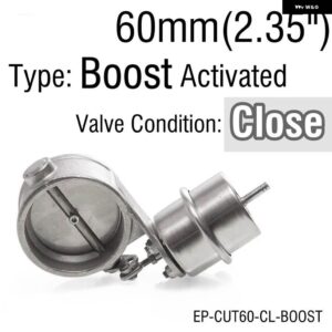 BMW ブースト活性化 エキゾースト カットアウト/ダンプ 51MM /60MM /63MM /70MM /76MM クローズスタイル圧力: 約 1 BAR E90 - 60mm