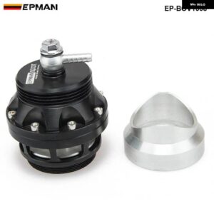 アウディ BMW 汎用 50MM ブローオフバルブ 汎用 BOV ターボ アダプターアルミフランジ付き 排気/ラジエーター EP-BOV1008 - black
