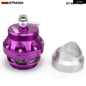 アウディ BMW 汎用 50MM ブローオフバルブ 汎用 BOV ターボ アダプターアルミフランジ付き 排気/ラジエーター EP-BOV1008 - Purple