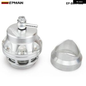 アウディ BMW 汎用 50MM ブローオフバルブ 汎用 BOV ターボ アダプターアルミフランジ付き 排気/ラジエーター EP-BOV1008 - Silver