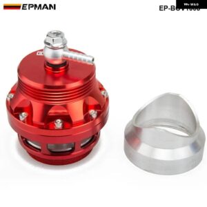 アウディ BMW 汎用 50MM ブローオフバルブ 汎用 BOV ターボ アダプターアルミフランジ付き 排気/ラジエーター EP-BOV1008 - Red