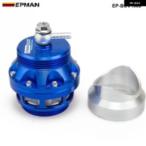 アウディ BMW 汎用 50MM ブローオフバルブ 汎用 BOV ターボ アダプターアルミフランジ付き 排気/ラジエーター EP-BOV1008 - Blue