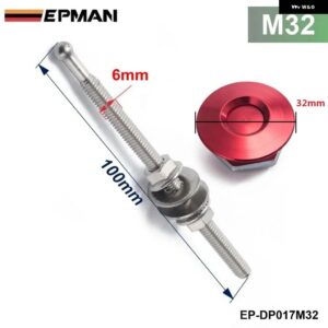 BMW 1.25インチ 汎用 スタイル プッシュボタン ビレットフードピンロッククリップキット クイックピン など EP-DP016M32/EP-DP017M32 - DP017M32RD