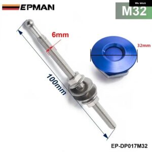 BMW 1.25インチ 汎用 スタイル プッシュボタン ビレットフードピンロッククリップキット クイックピン など EP-DP016M32/EP-DP017M32 - DP017M32BL