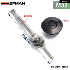 BMW 1.25インチ 汎用 スタイル プッシュボタン ビレットフードピンロッククリップキット クイックピン など EP-DP016M32/EP-DP017M32 - DP017M32BK